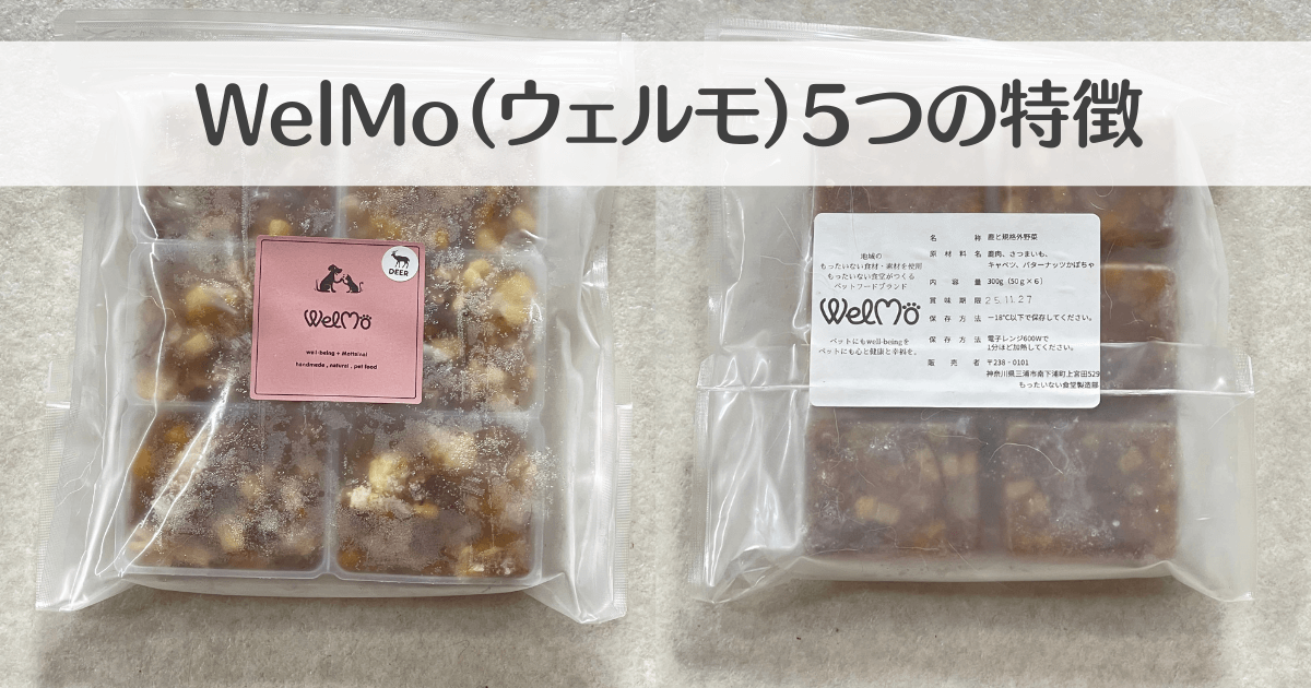 WelMo（ウェルモ）ドッグフード 5つの特徴