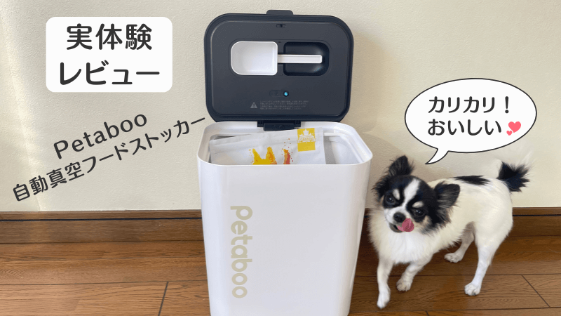 Petaboo自動真空フードストッカー レビュー 犬の管理栄養士 実体験
